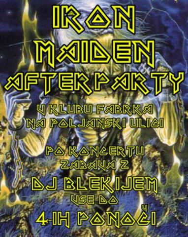 Iron Maiden Afterparty
