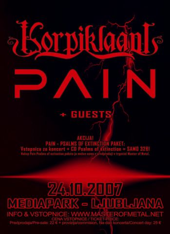 Korpiklaani, Pain, Zonaria