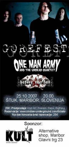 Gorefest, One Man Army And The Undead Quartet, Before The Fall