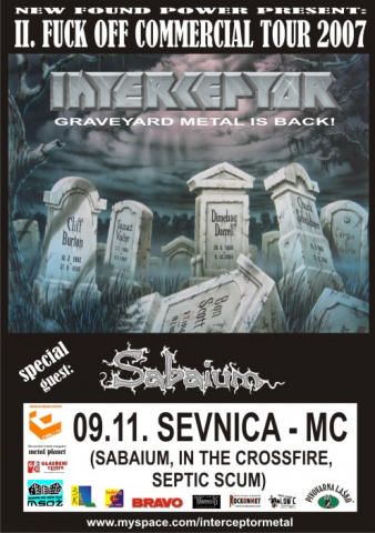 Interceptor, Sabaium, In The Crossfire, Septic Scum