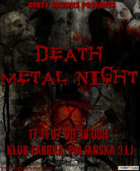 Death Metal Night v Fabrki