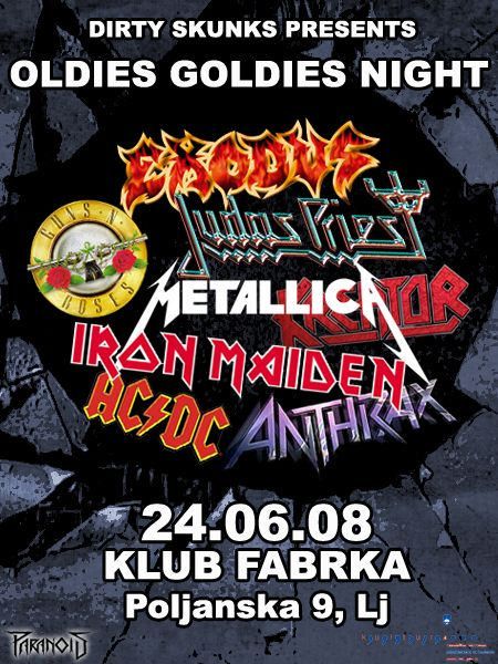 Oldies Goldies Night v Fabrki