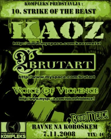 10. Strike Of The Beast; Kaoz, Brutart, Voice Of Violence