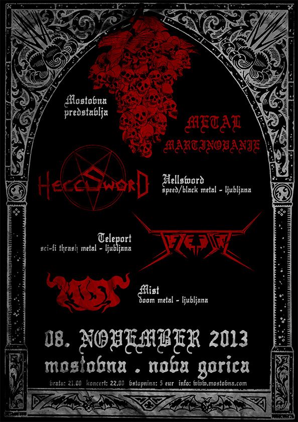 Metal martinovanje: Teleport, Hellsword, Mist