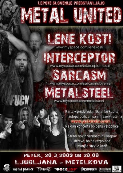 Sarcasm, Interceptor, Metalsteel, Chaosstar