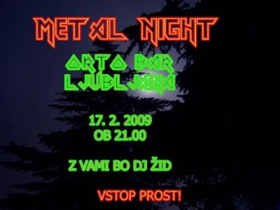 Metal večer v Orto Baru