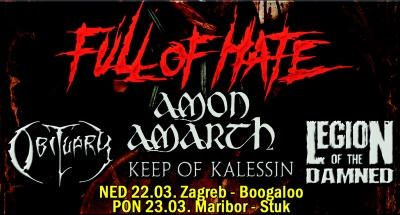Full Of Hate Tour 2009: Amon Amarth, Obituary, Legion Of The Damned, Keep Of Kalessin