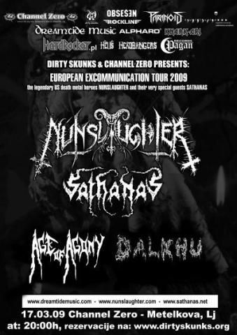 Nunslaughter, Sathanas, Age Of Agony, Dalkhu