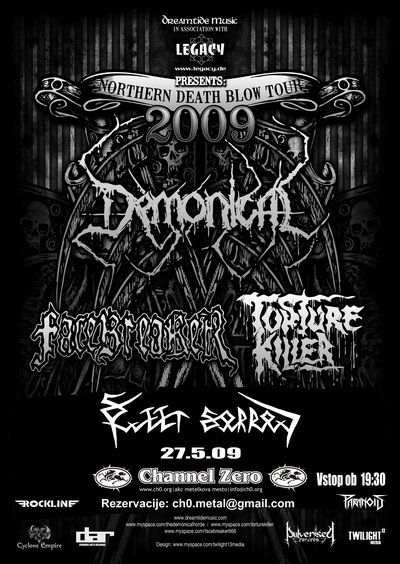 Sweet Sorrow, Facebreaker, Torture Killer, Demonical