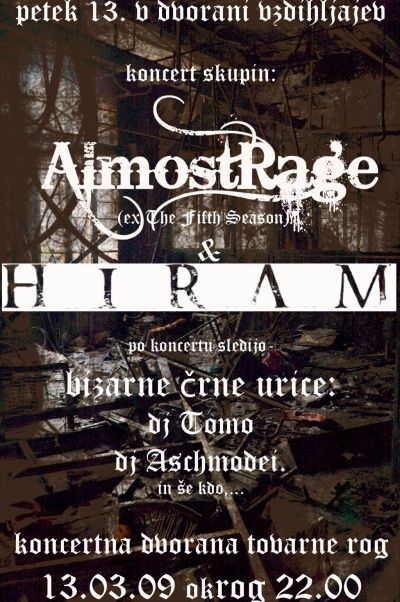AlmostRage, Hiram, + bizarne črne urice
