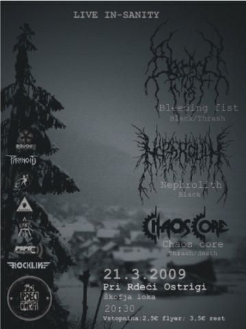 Bleeding Fist, Nephrolith, Chaos Core