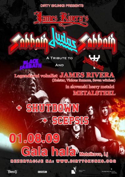 Sabbath Judas Sabbath/James Rivera in Metalsteel, Shutdown, Scepsis,