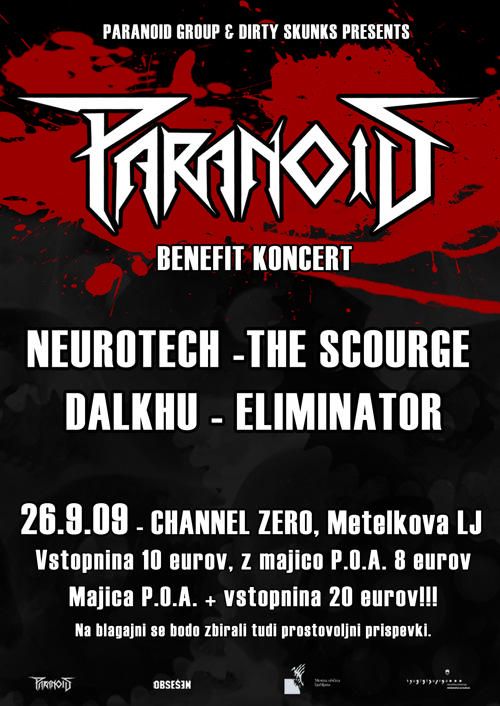 Paranoid Benefit Koncert