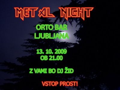Orto Metal Night z DJ Židom