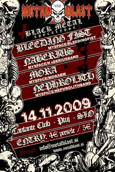 Metal Blast VIII: Bleeding Fist, Naberius, Mora, Nephrolith