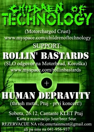 Children Of Technology, Rollin' Bastards, Human Depravity