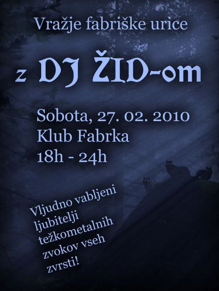Vražje Fabriške Urice z DJ Židom