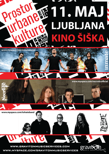 Finale izbora za Rock Otočec: Inmate, To Hate, Necrotic, ...