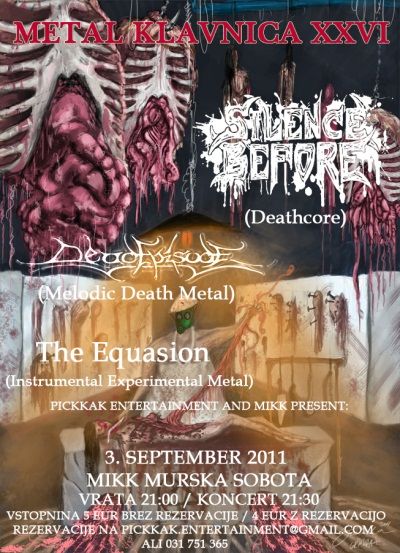Metal Klavnica XXVI: Dead Episode, The Equasion, Silence Before