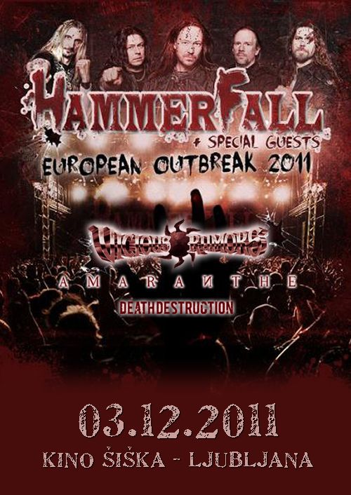 Hammerfall, Vicious Rumors, Amaranthe