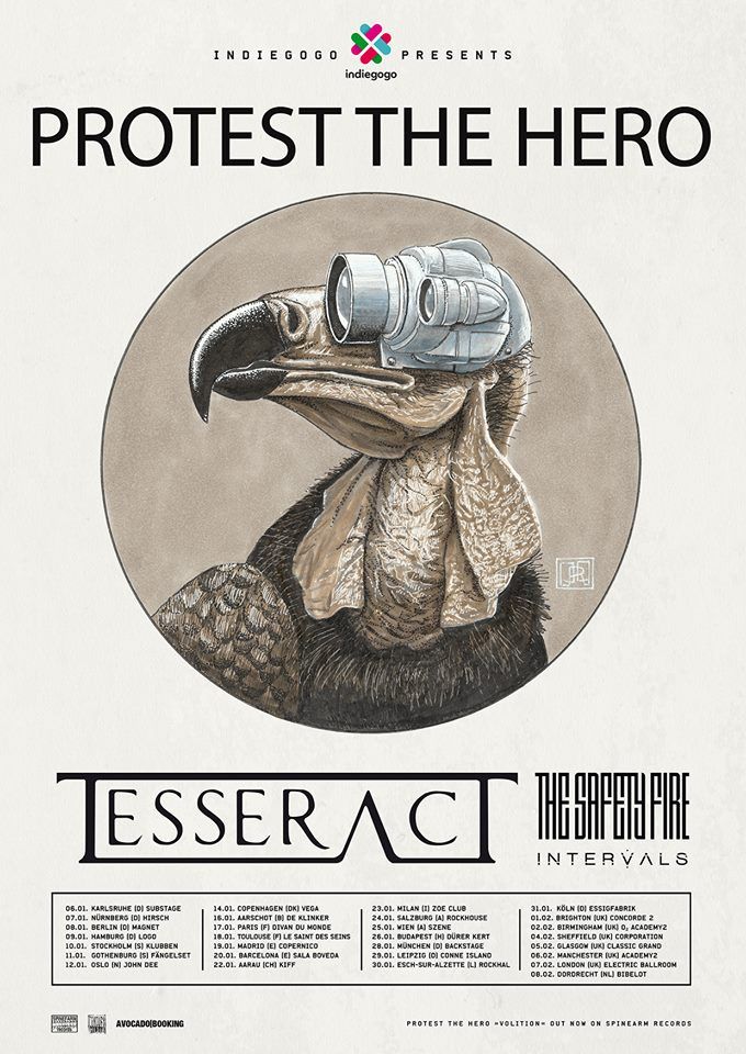 Protest The Hero, TesseracT, The Safety Fire, Intervals
