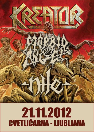 Kreator, Morbid Angel, Nile, Fueled By Fire
