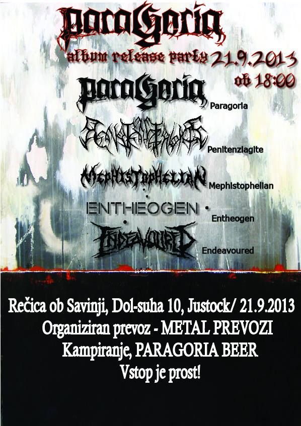 Paragoria, Penitenziagite, Mephistophelian, Entheogen, Endeavoured