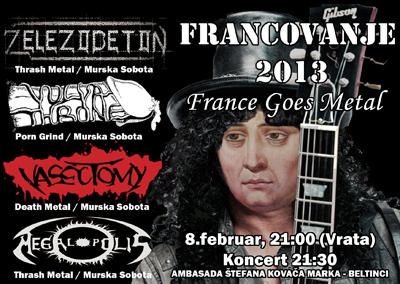 Francovanje 2013: Železobeton, Vulvathrone, Vasectomy, Megalopolis