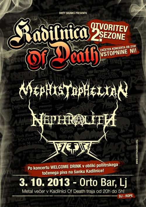 Otvoritev Kadilnice Of Death