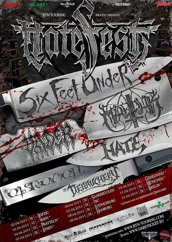 Six Feet Under, Marduk, Vader, Hate, Eisregen, Debauchery