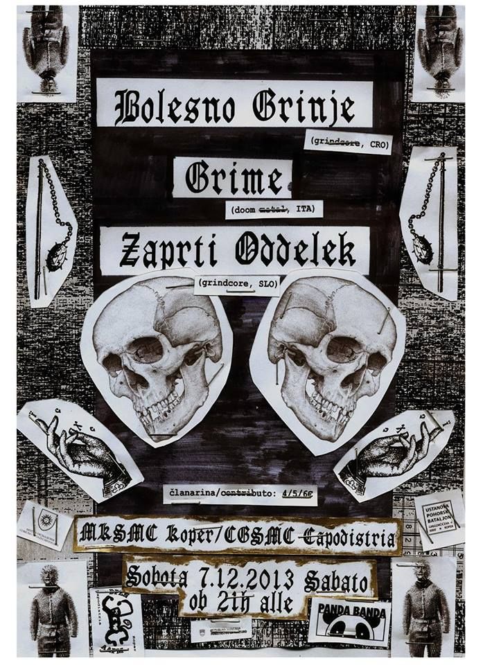 Bolesno Grinje, Grime, Zaprti Oddelek