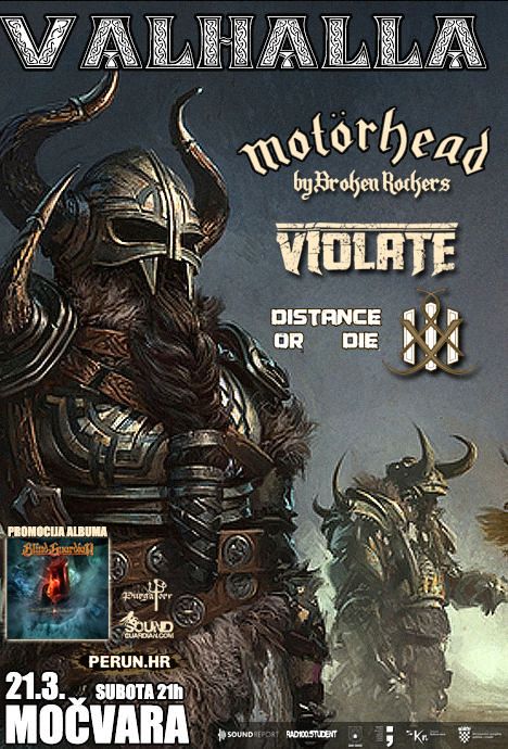 Valhalla Party: Broken Rockers, Violate, Distance Or Die, 23