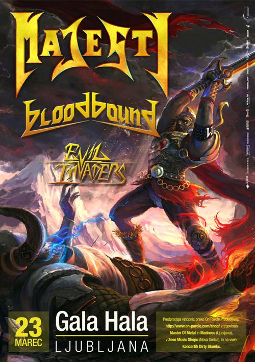 Majesty, Bloodbound, Evil Invaders