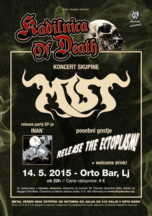 Kadilnica Of Death: Mist, Release The Ectoplasm
