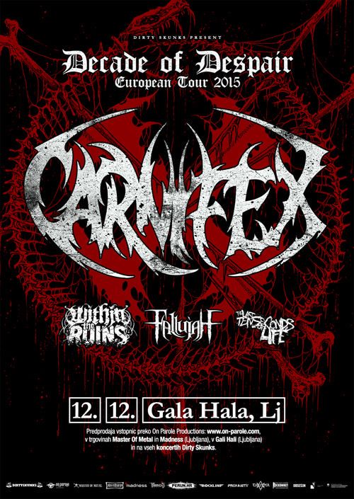 Carnifex, Within the Ruins, Fallujah, Boris the Blade