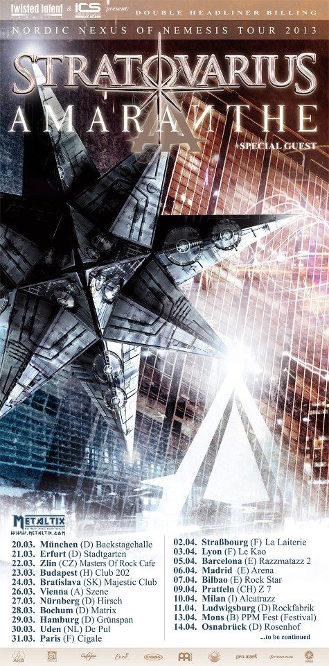 Stratovarius, Amaranthe, Seven Kingdoms