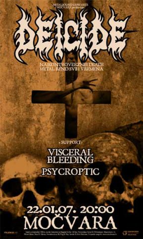 Deicide, Visceral Bleeding, Psycroptic