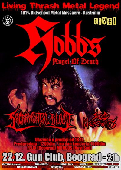 Hobbs' Angel Of Death, Sacramental Blood, Speed Merchants