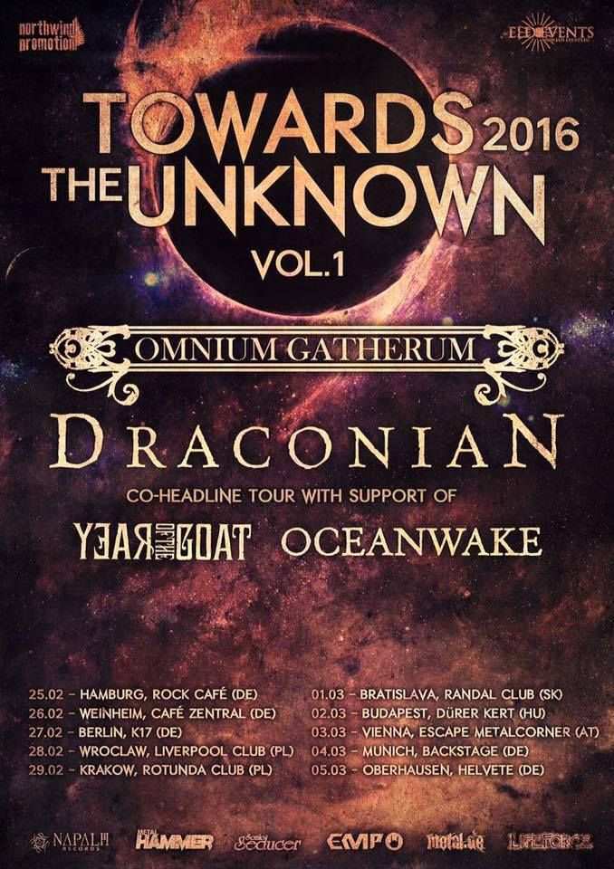Omnium Gatherum in Draconian na skupni evropski turneji