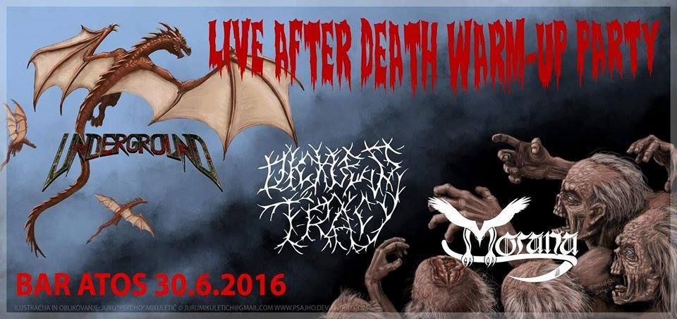 Znana časovnica ogrevanja za festival Live After Death