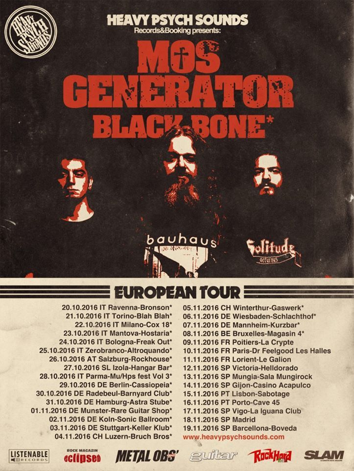 Mos Generator in Black Bone danes zvečer v Izoli