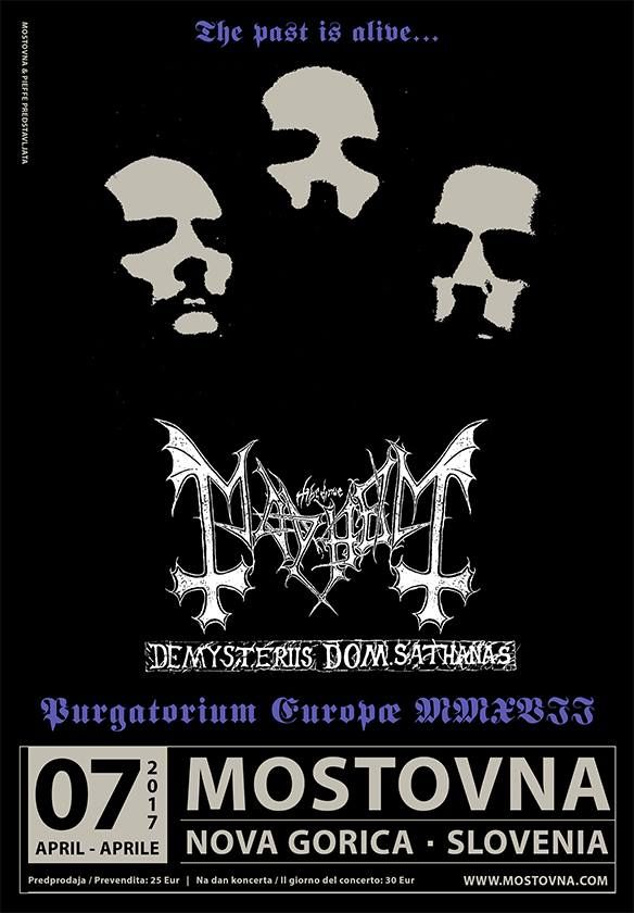 Mayhem na turneji s kultnim albumom De Mysteriis Dom Sathanas