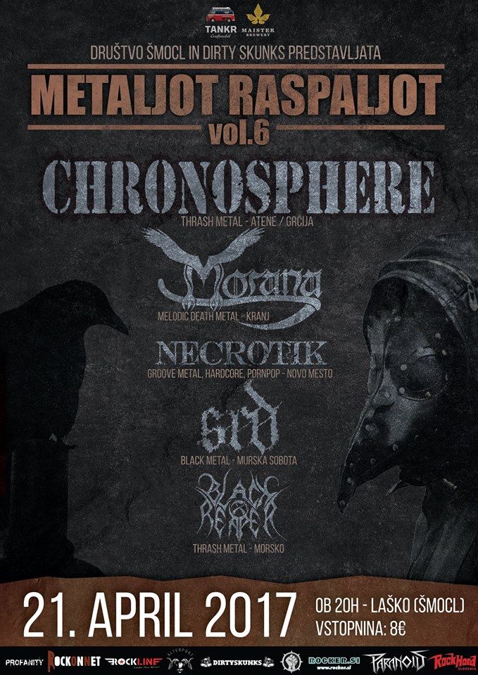 Metaljot Raspaljot vol. 6: Chronosphere, Morana, Srd, Necrotik, Black Reaper