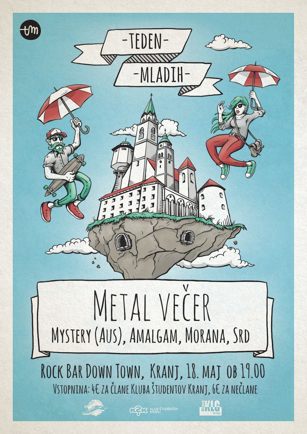 Znana časovnica za metal večer na Tednu Mladih 2017