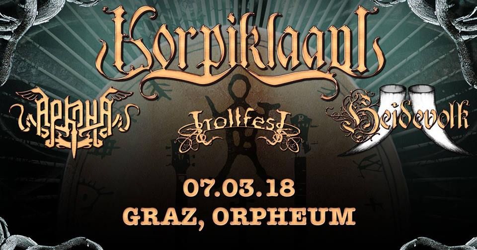 Korpiklaani, Arkona, Heidevolk, Trollfest