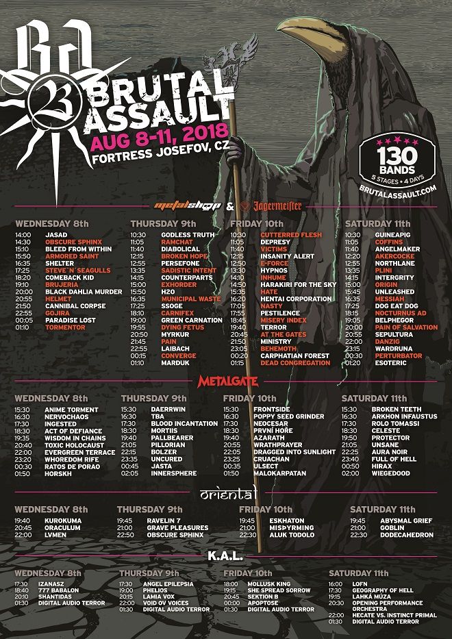 Bliža se Brutal Assault z Danzig, Behemoth, Ministry idr.