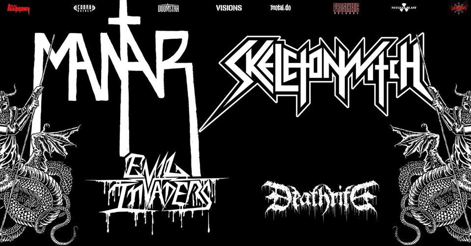 Mantar, Skeletonwitch, Evil Invaders, Deathrite