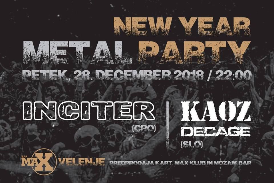NY Metal Party: Inciter, Decage, Kaoz