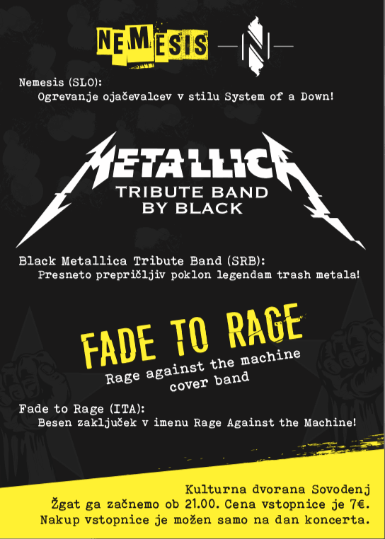 Rock'n Nov Lit 14: Black Metallica, Fade to Rage, Nemesis