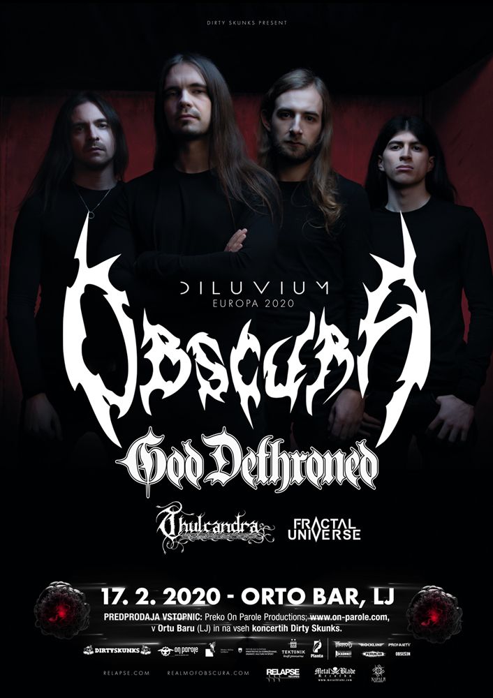 Obscura, God Dethroned, Thulcandra, Fractal Universe
